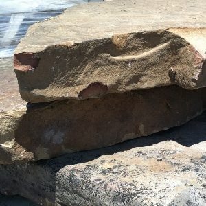Fieldstone stepper boulders